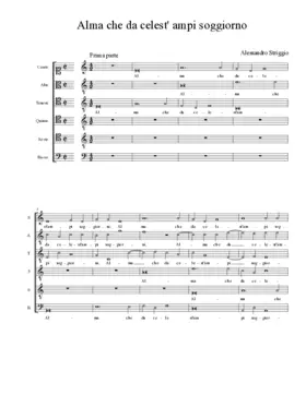 Alma che da celest' ampi soggiorno