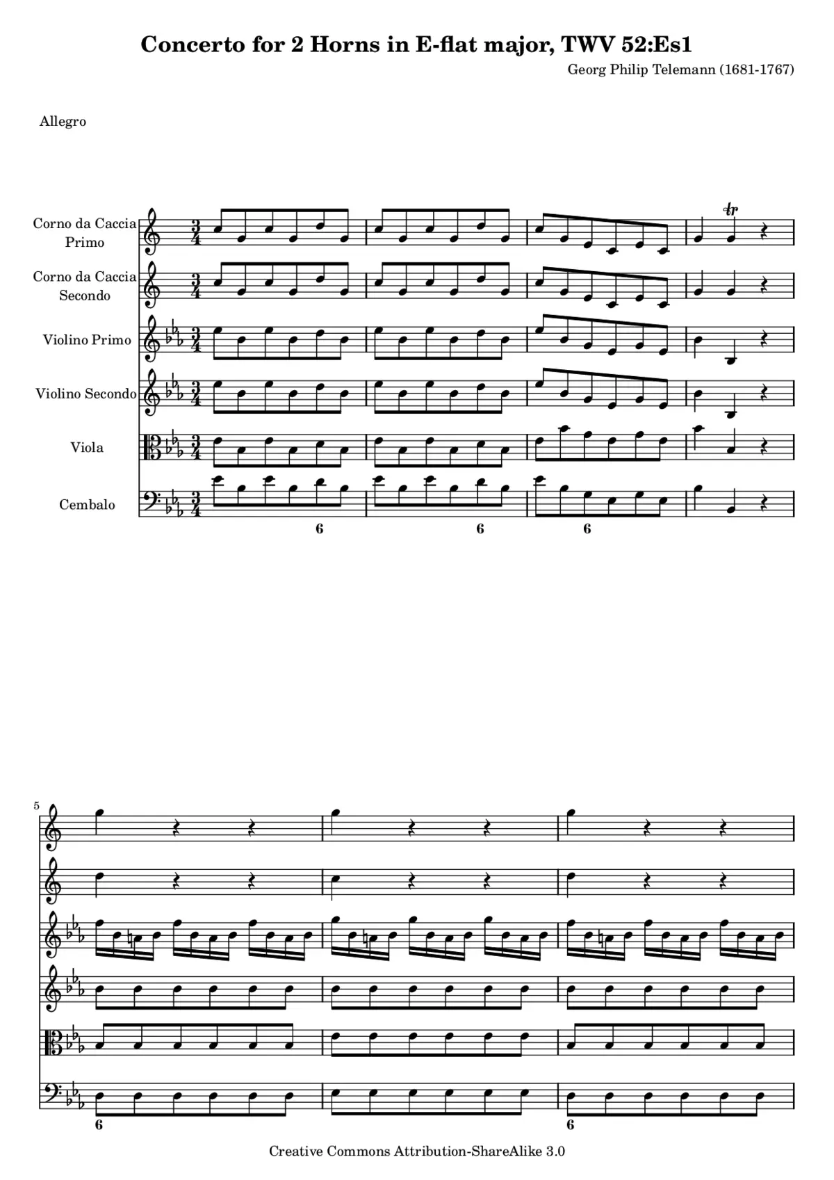 Concerto for 2 Horns - Page 1