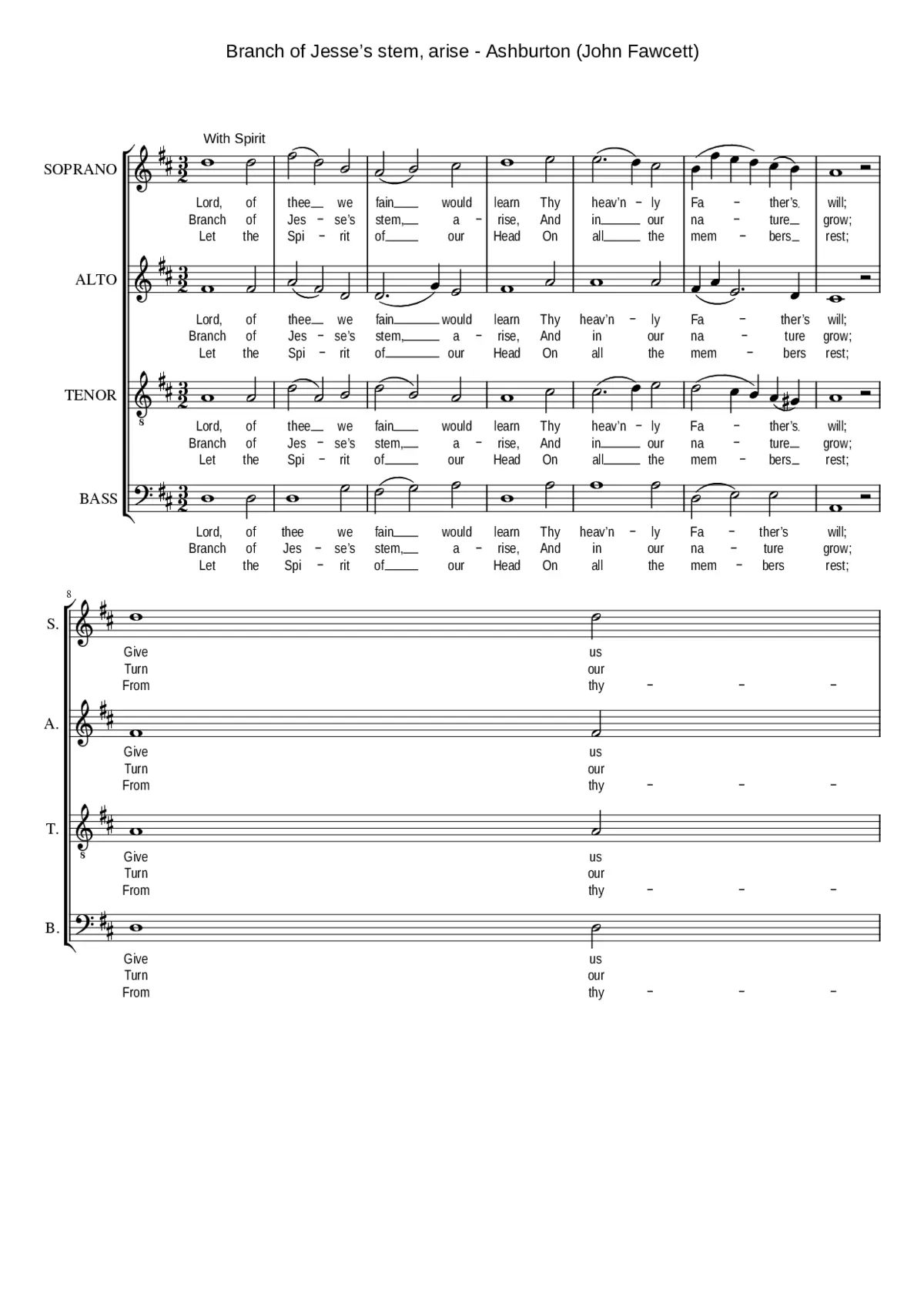 Branch of Jesse's stem arise - Page 1