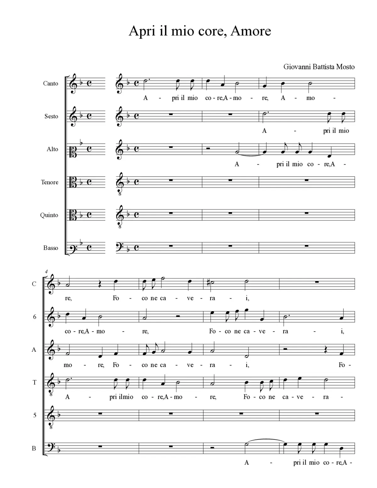 Apri il mio core, Amore - Page 1