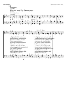 Pilgrim bend thy footsteps on