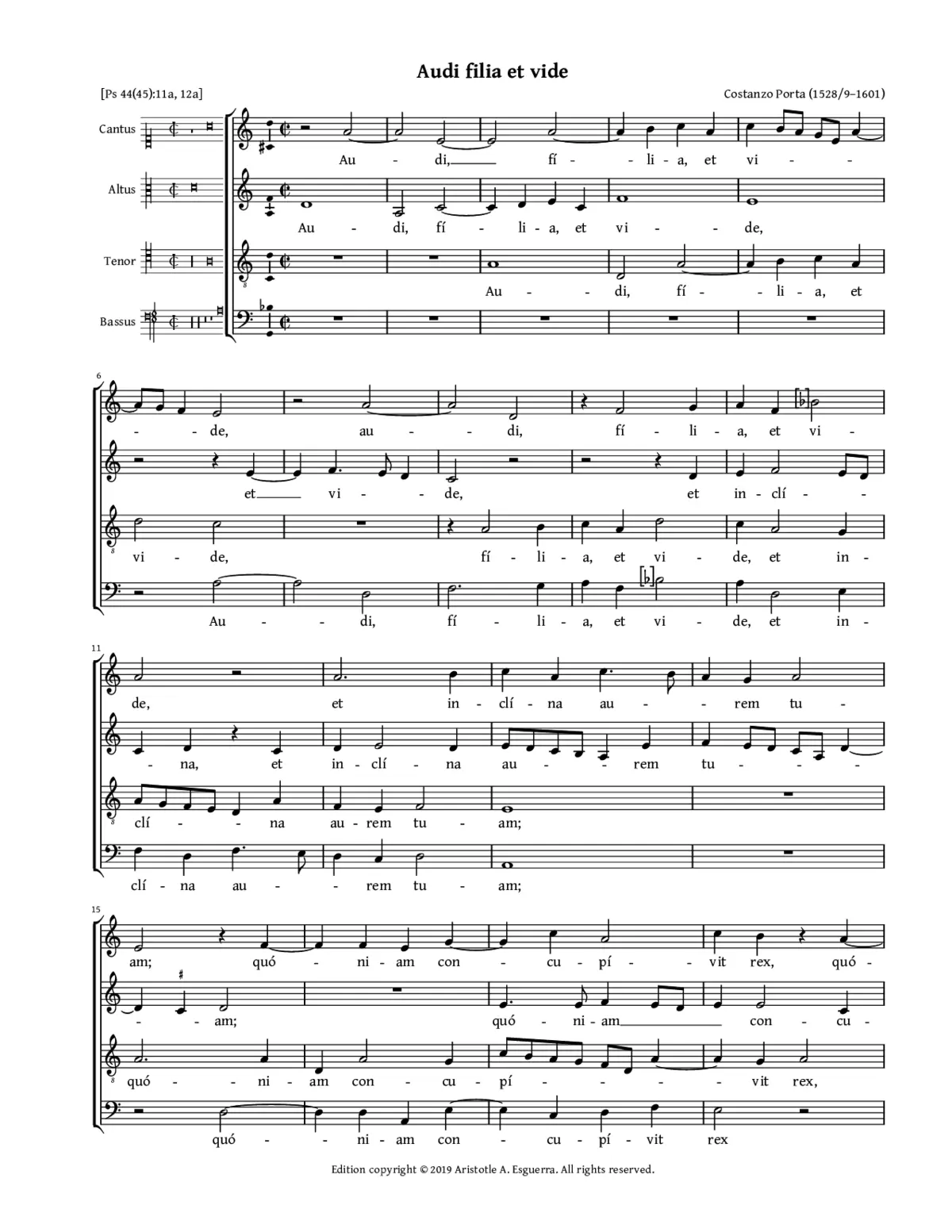 Audi filia et vide - Page 1