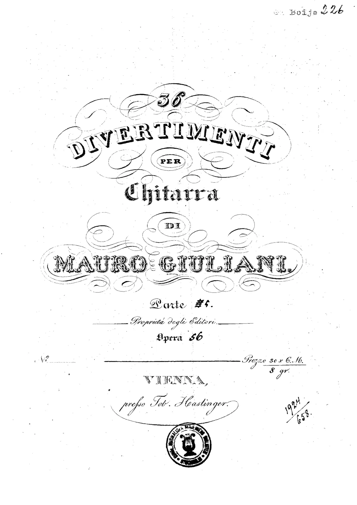 36 Devertiment per Chitarra - Page 1