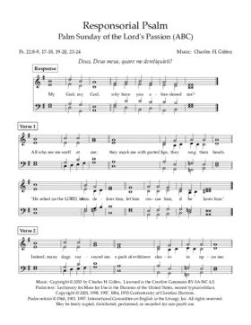 Psalm 22 for Palm Sunday-ABC