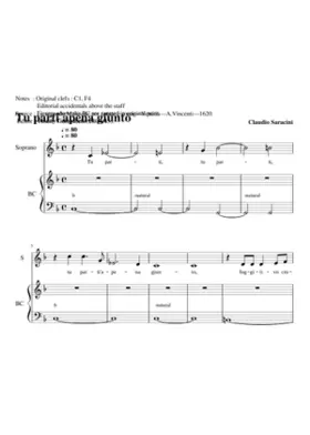 Tu parti apena giunto