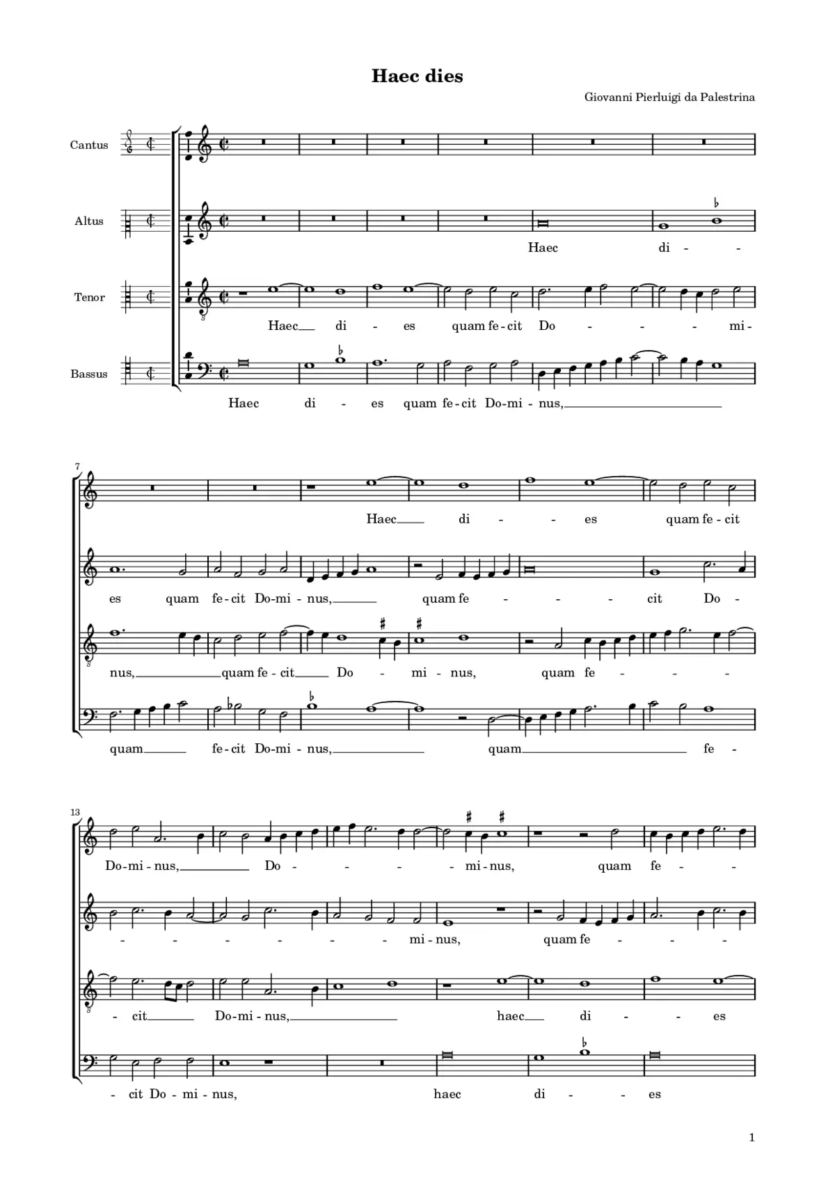Haec dies a 4 - Page 1