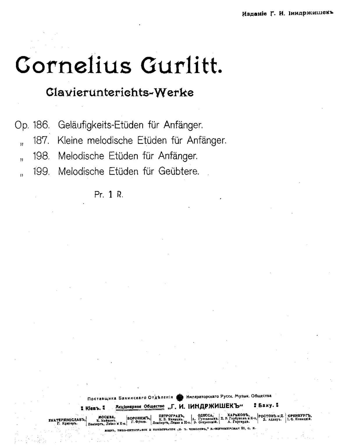 16 Melodische Etüden für Geübtere - Page 1