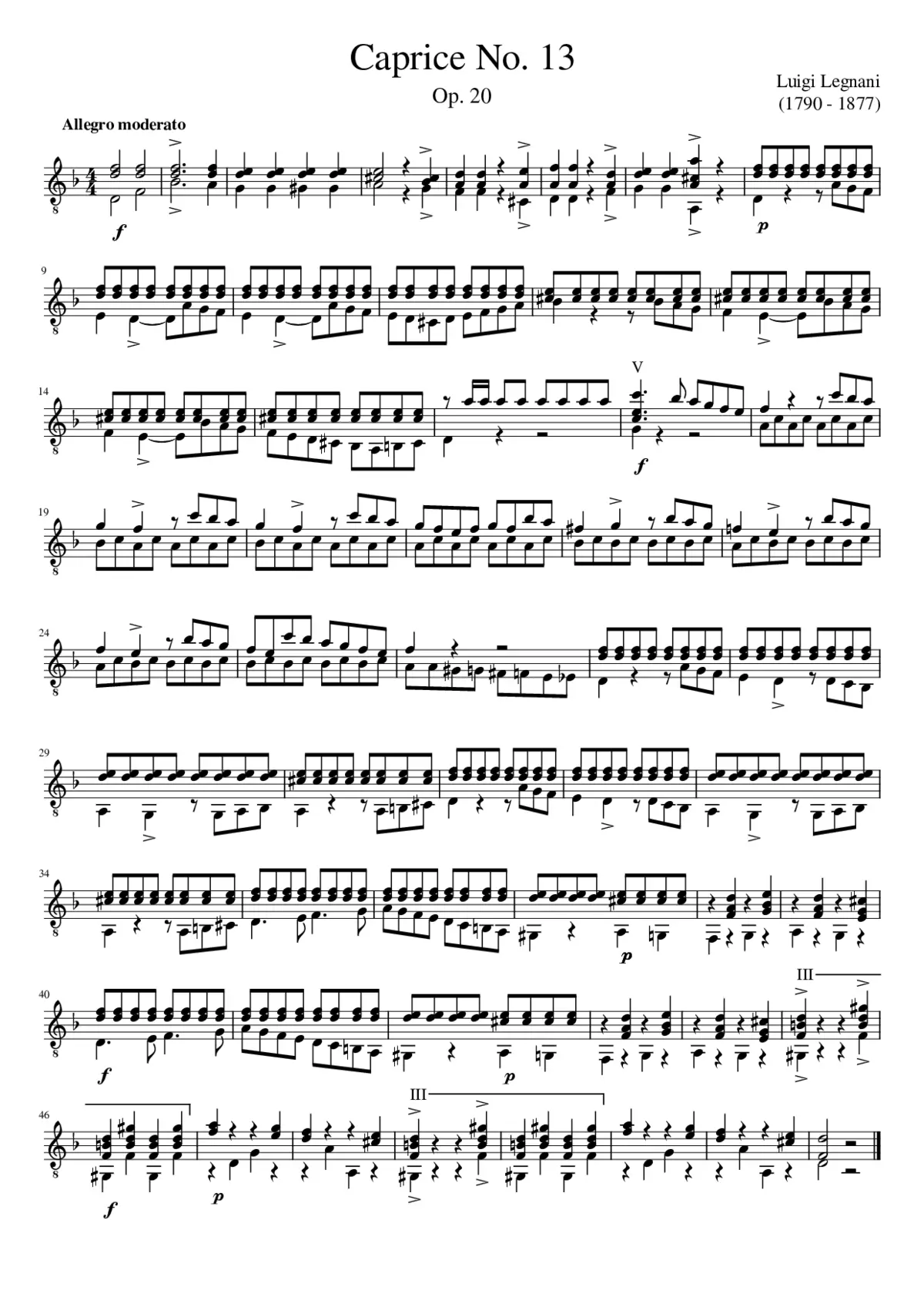 36 Caprices Op.20 - Page 1