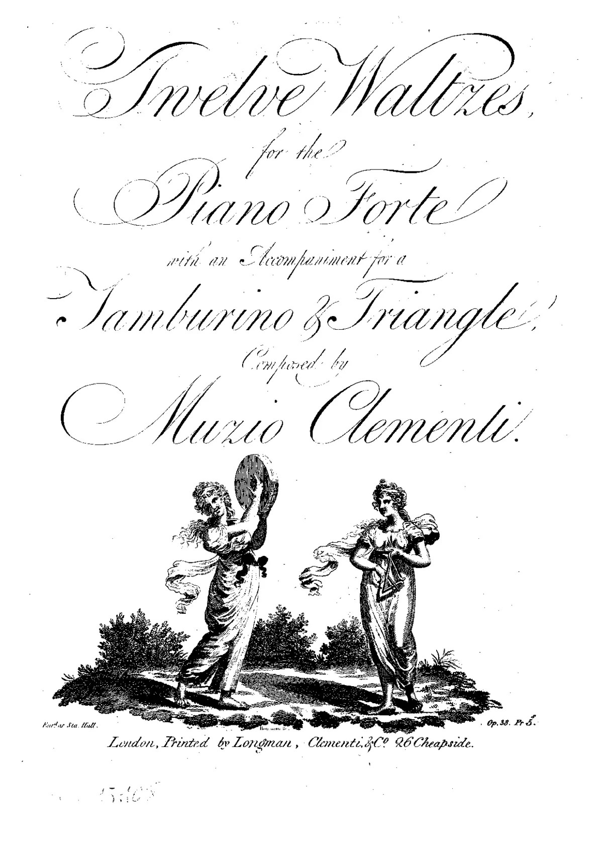 12 Waltzes for Piano, Tambourine and Triangle - Page 1