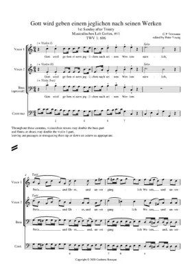 Gott wird geben einem jeglichen nach seinen Werken, TWV 1:696