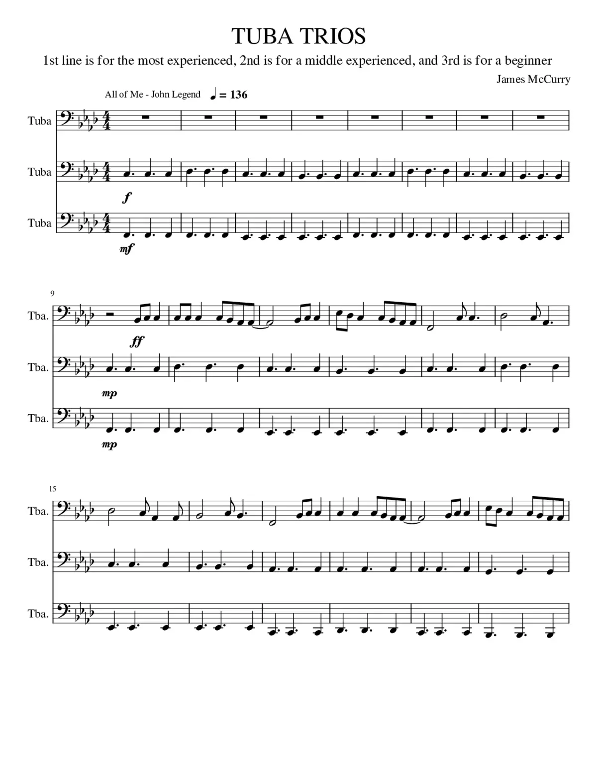 TUBA TRIOS - Page 1