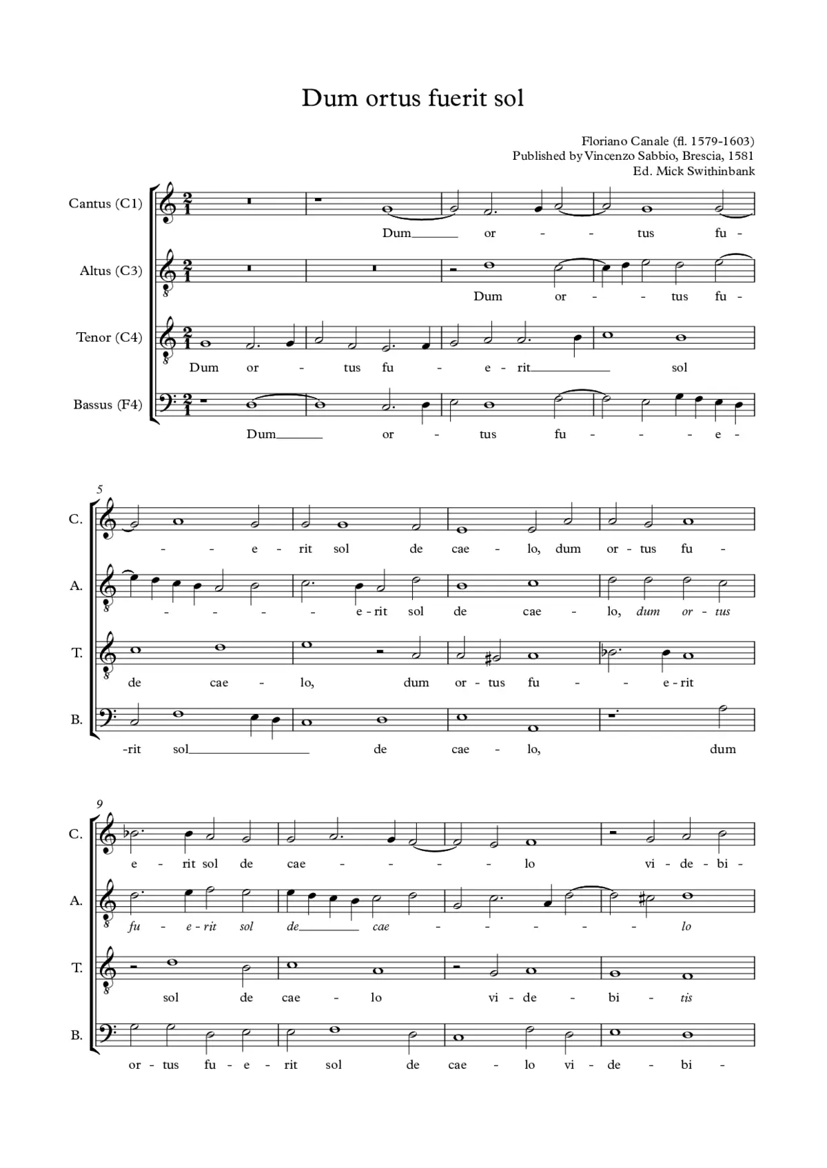 Dum ortus fuerit sol - Page 1