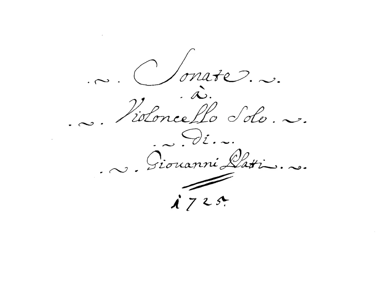 12 Sonatas for Cello and Continuo - Page 1