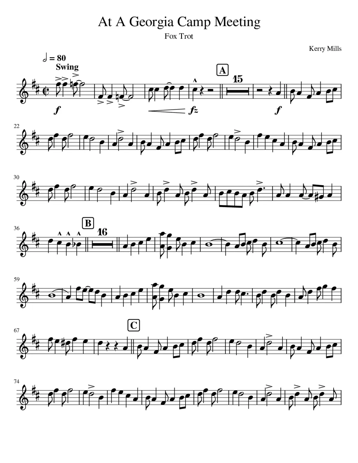 At a Georgia Campmeeting - Page 1