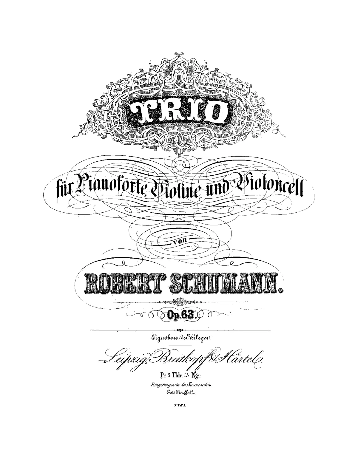 Piano Trio No.1 - Page 1