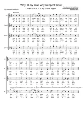 Why O my soul why weepest thou?