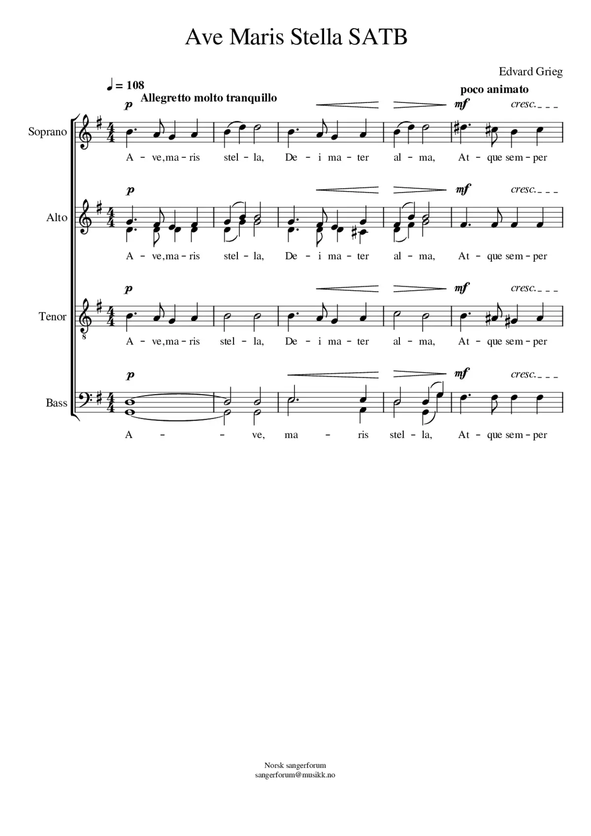 Ave maris stella - Page 1