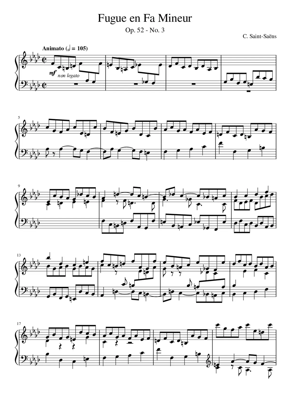 6 Études Op.52 - Page 1