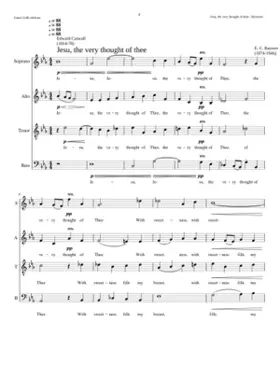 Jesu the very thought of thee