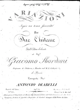 Variazioni sopra un tema favorito