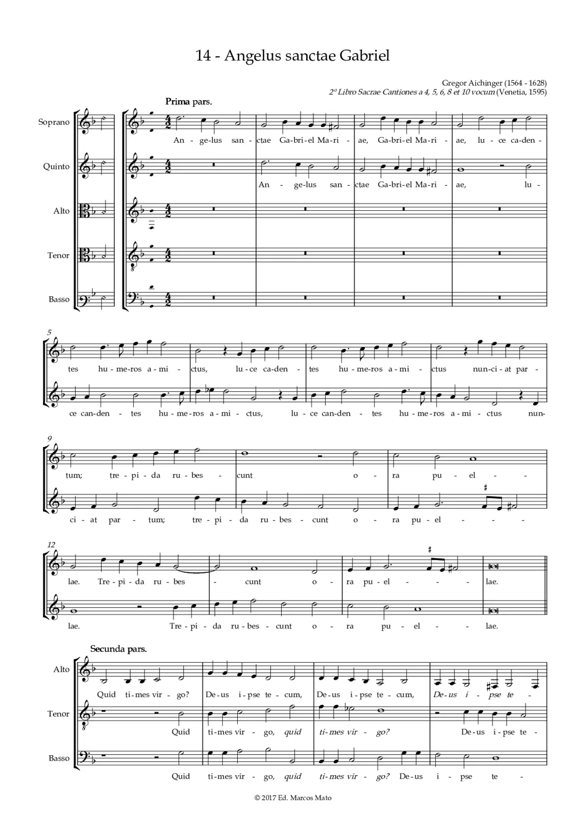 Angelus sanctae Gabriel - Page 1