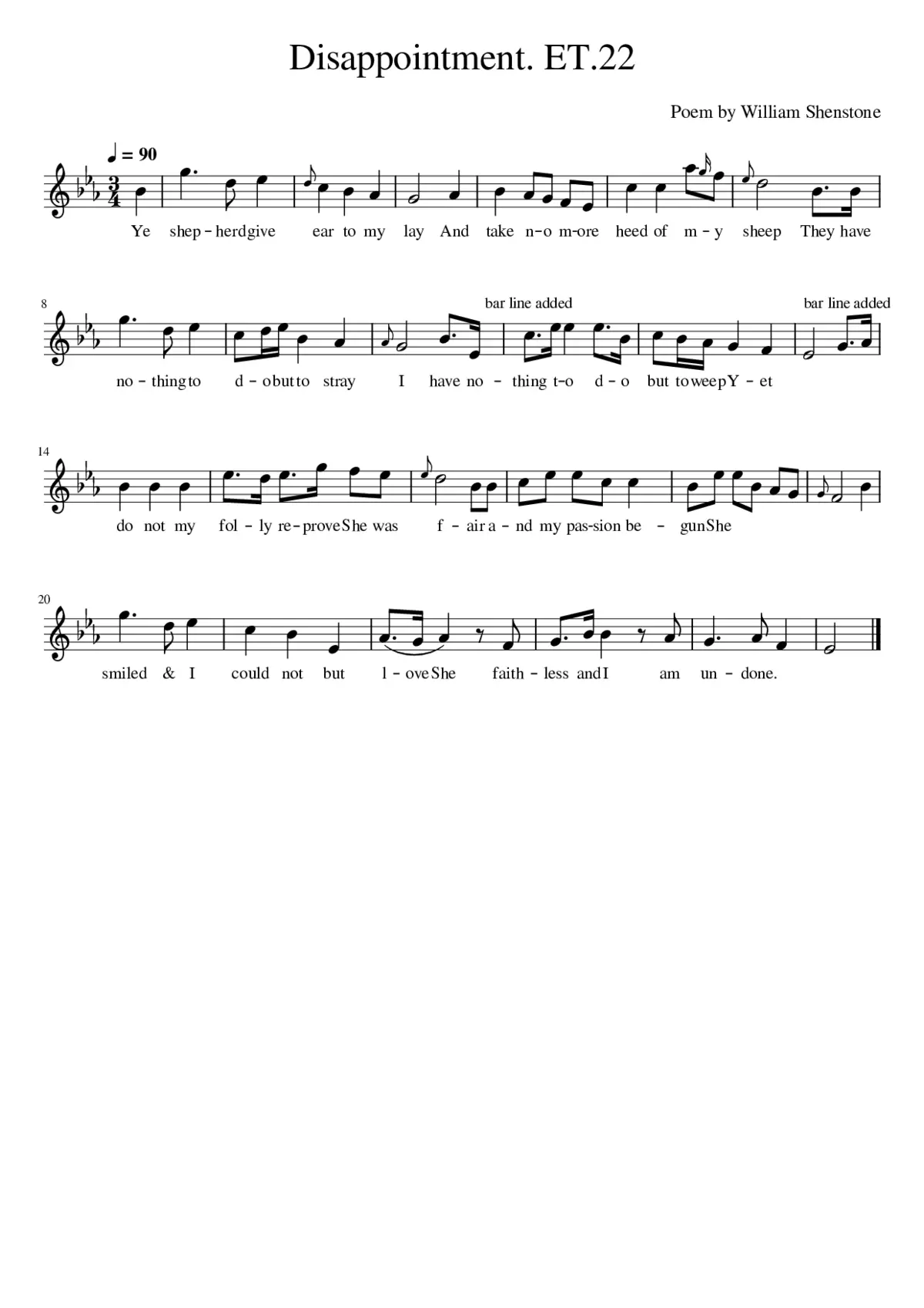 Disappointment. ET.22 - Page 1