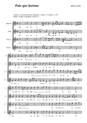 Puis que fortune