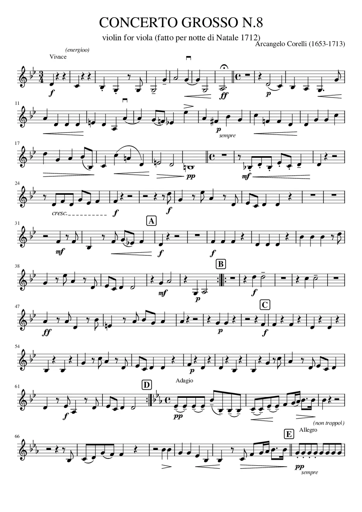 CONCERTO GROSSO N.8 - Page 1
