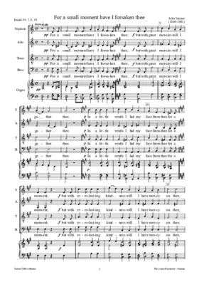 For a small moment have I forsaken thee