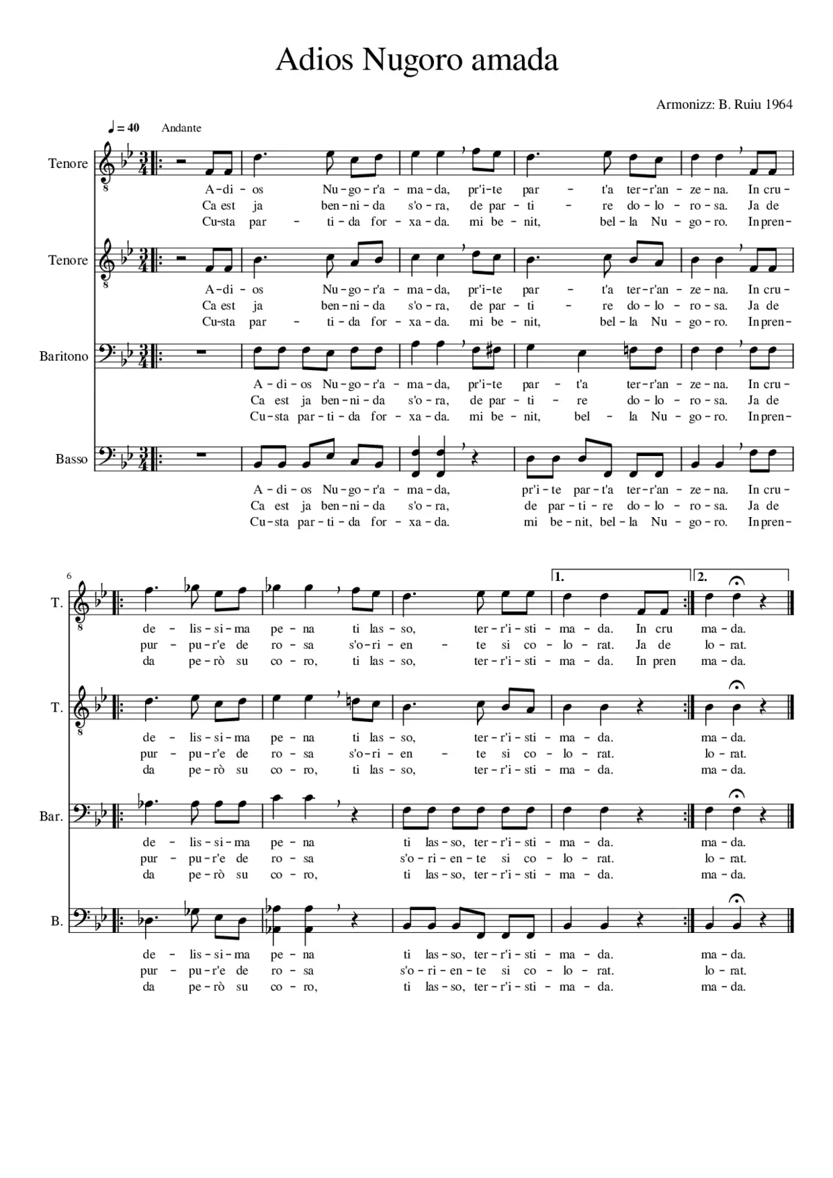 Adios Nugoro Amada - Page 1