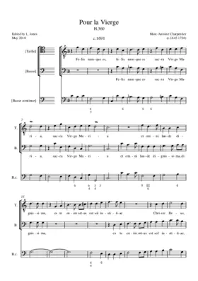 Pour la Vierge (Felix namque), H. 360