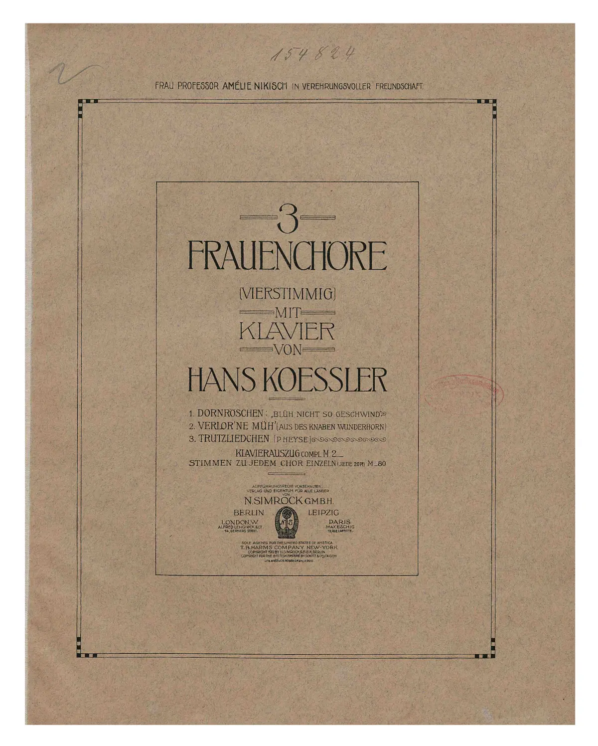 3 Frauenchöre - Page 1