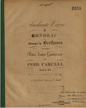 Andante Varié & Rondeau