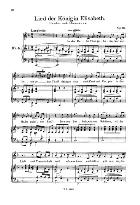 Lied der Königin Elisabeth, Op.119