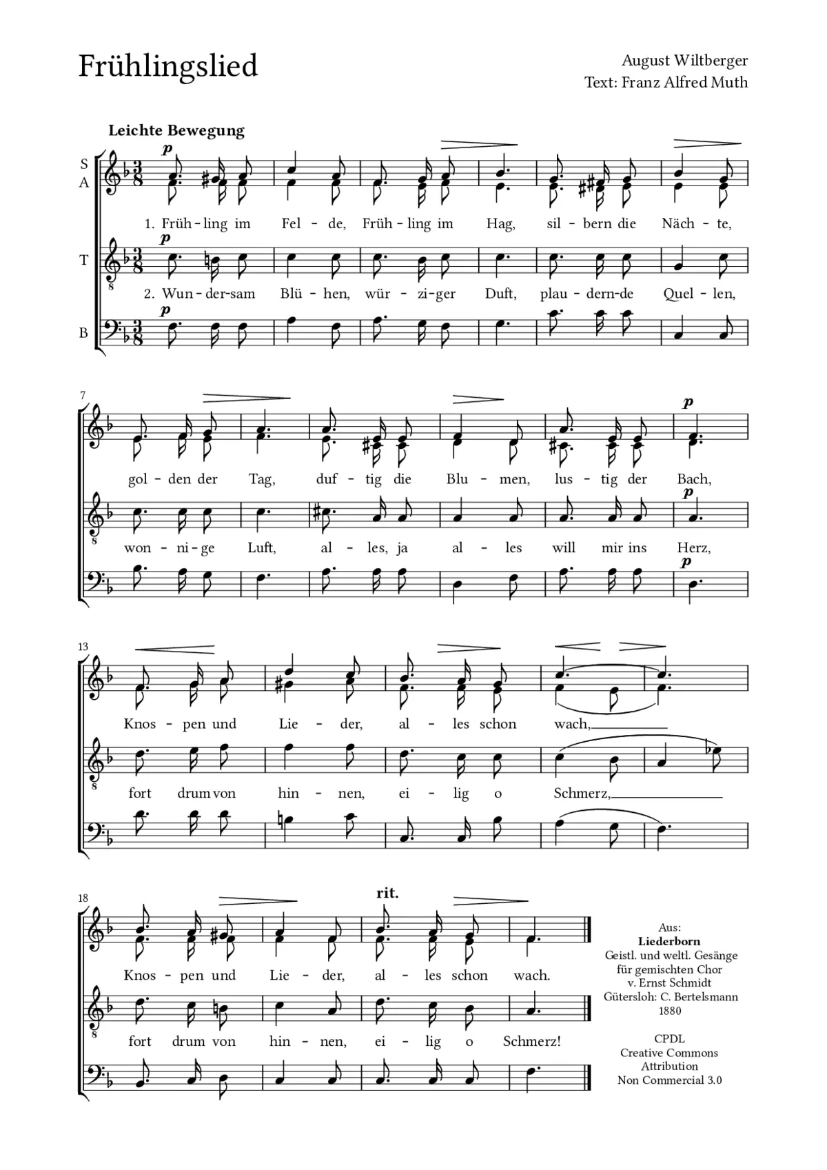 Frühlingslied - Page 1