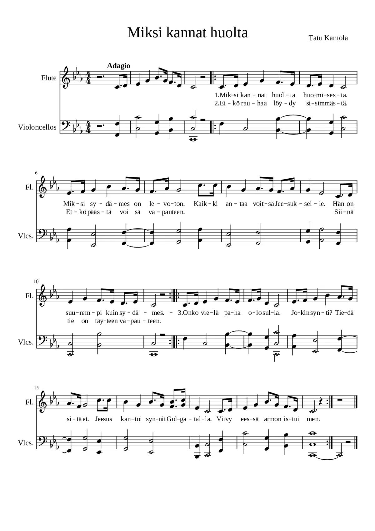 Miksi kannat huolta - Tatu Kantola - Page 1