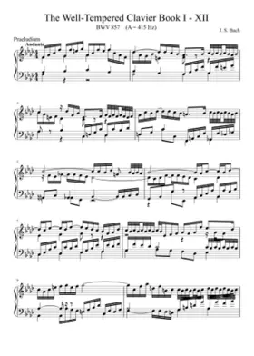 Prelude and Fugue in F minor BWV 857