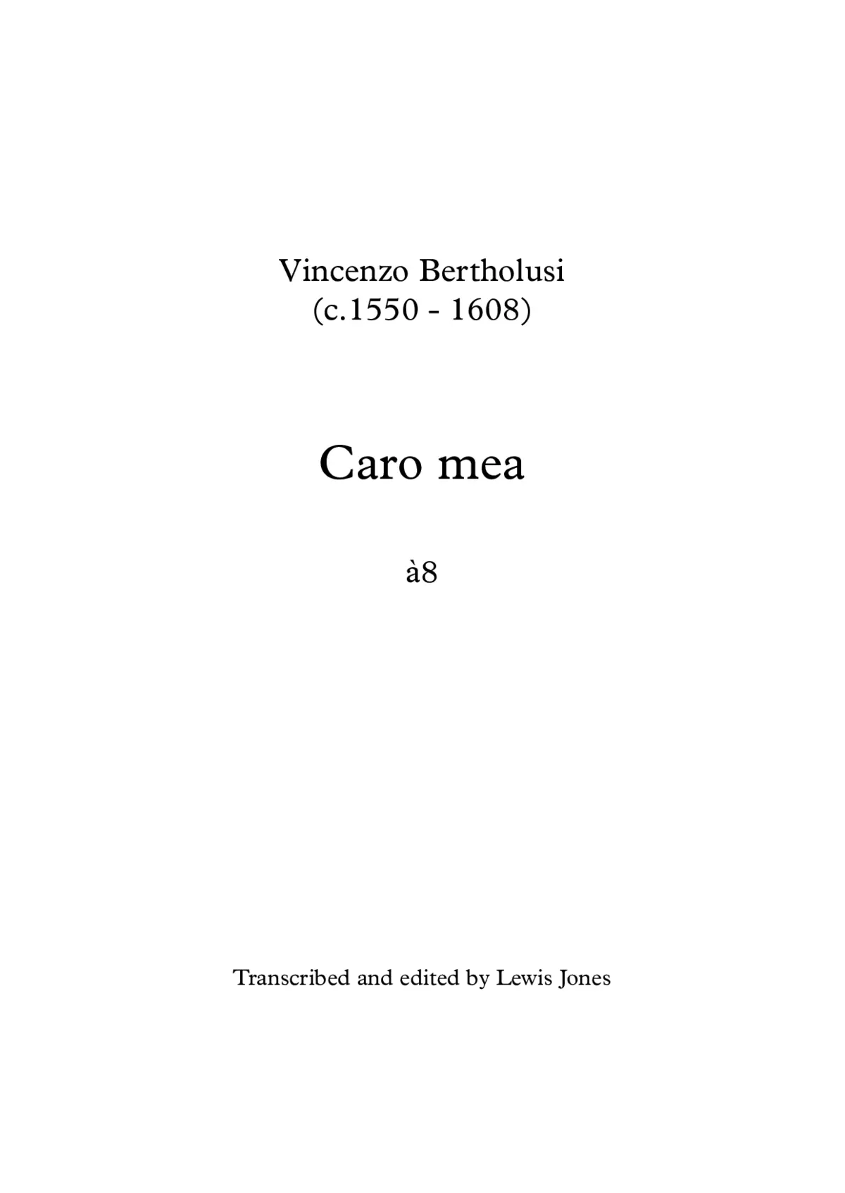 Caro mea a 8 - Page 1