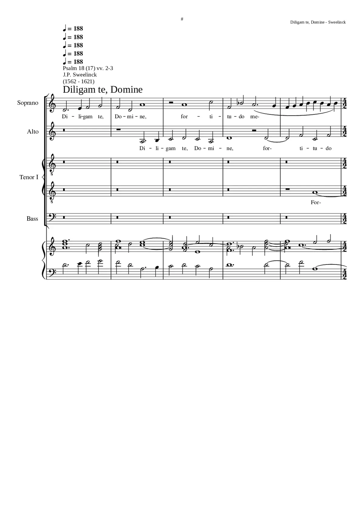 Diligam te Domine - Page 1