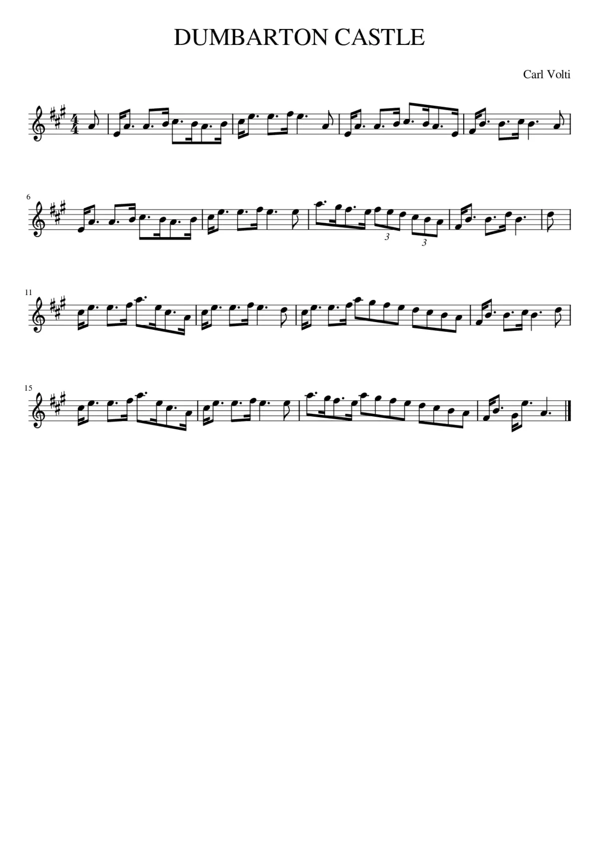 DUMBARTON CASTLE - Page 1