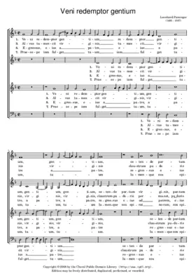 Veni redemptor gentium I