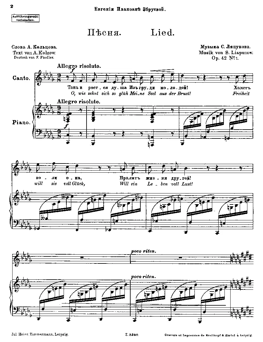 3 Lieder - Page 1