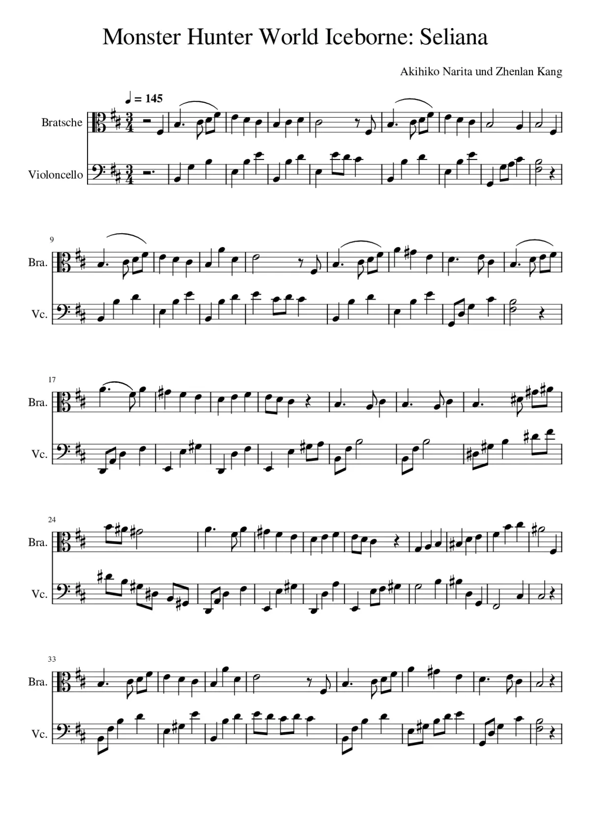 monster hunter world iceborne - seliana day theme - Page 1