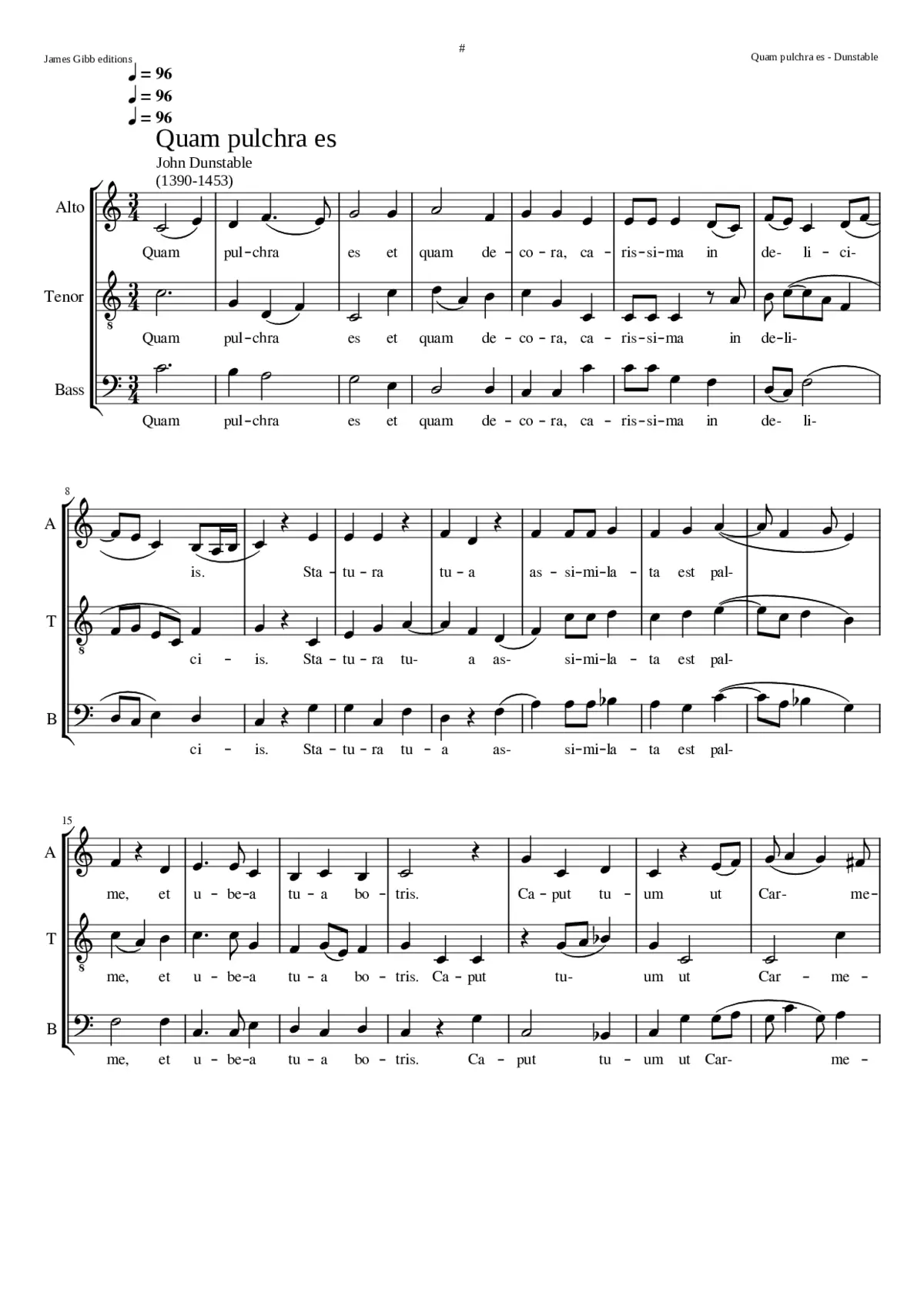 Quam pulchra es - Page 1