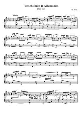 French Suite No.2 in C minor BWV 813