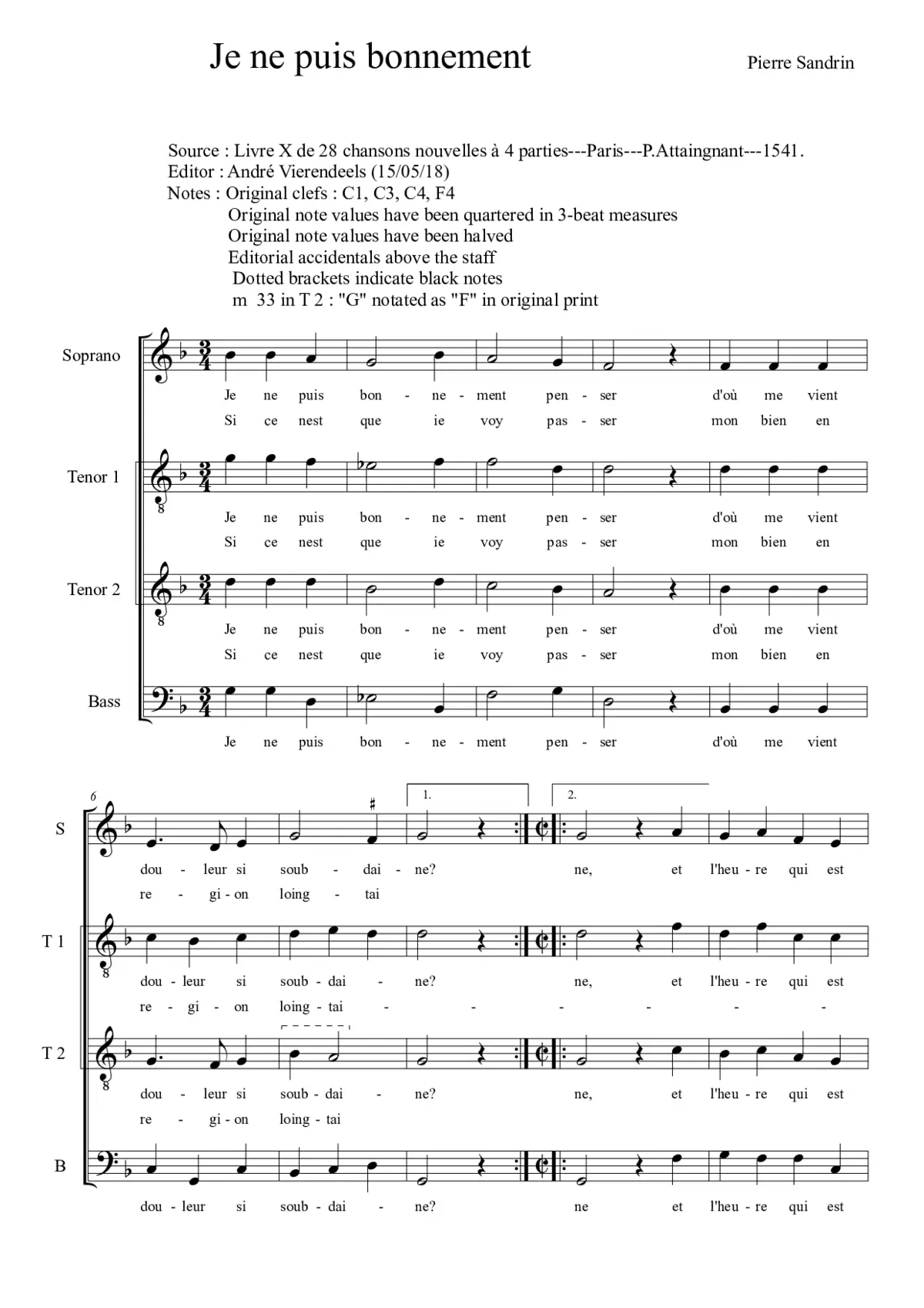 Je ne puis bonnement penser - Page 1