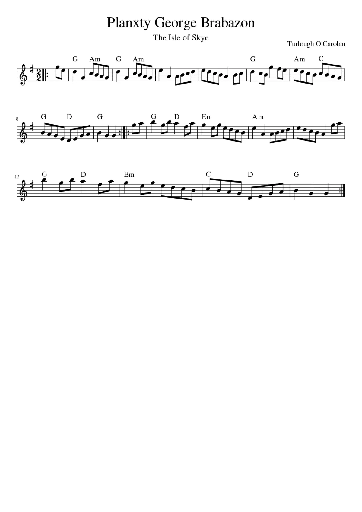 Planxty George Brabazon - Page 1