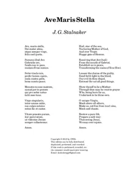 Ave maris stella