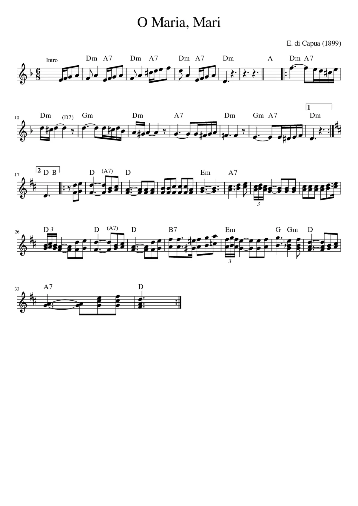 O Maria Mari - Page 1