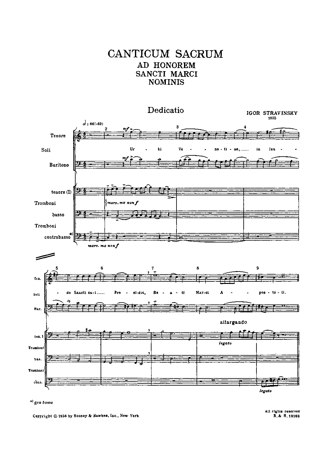 Canticum Sacrum - Page 1